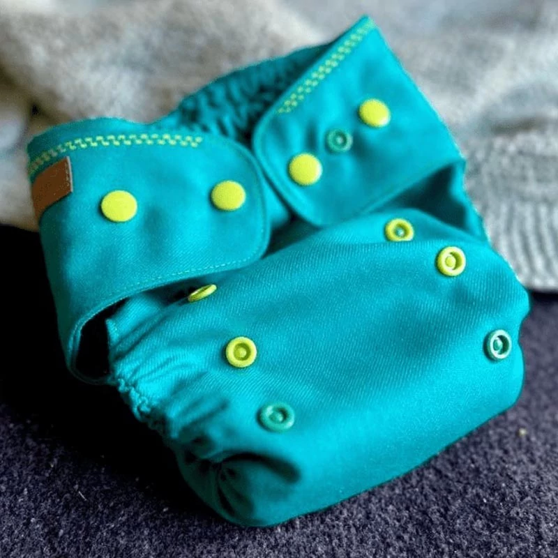 Puppi mosható pelenka külső - patentos - merinói gyapjú - Amazonite